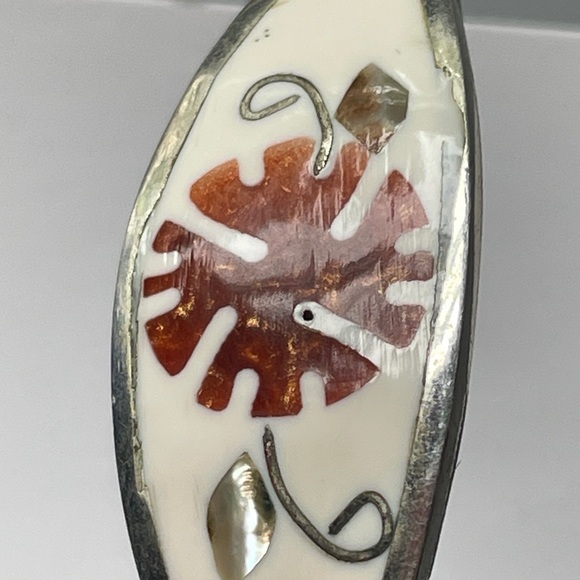 Alpaca .925 Orange/White Bracelet - Picture 4 of 4